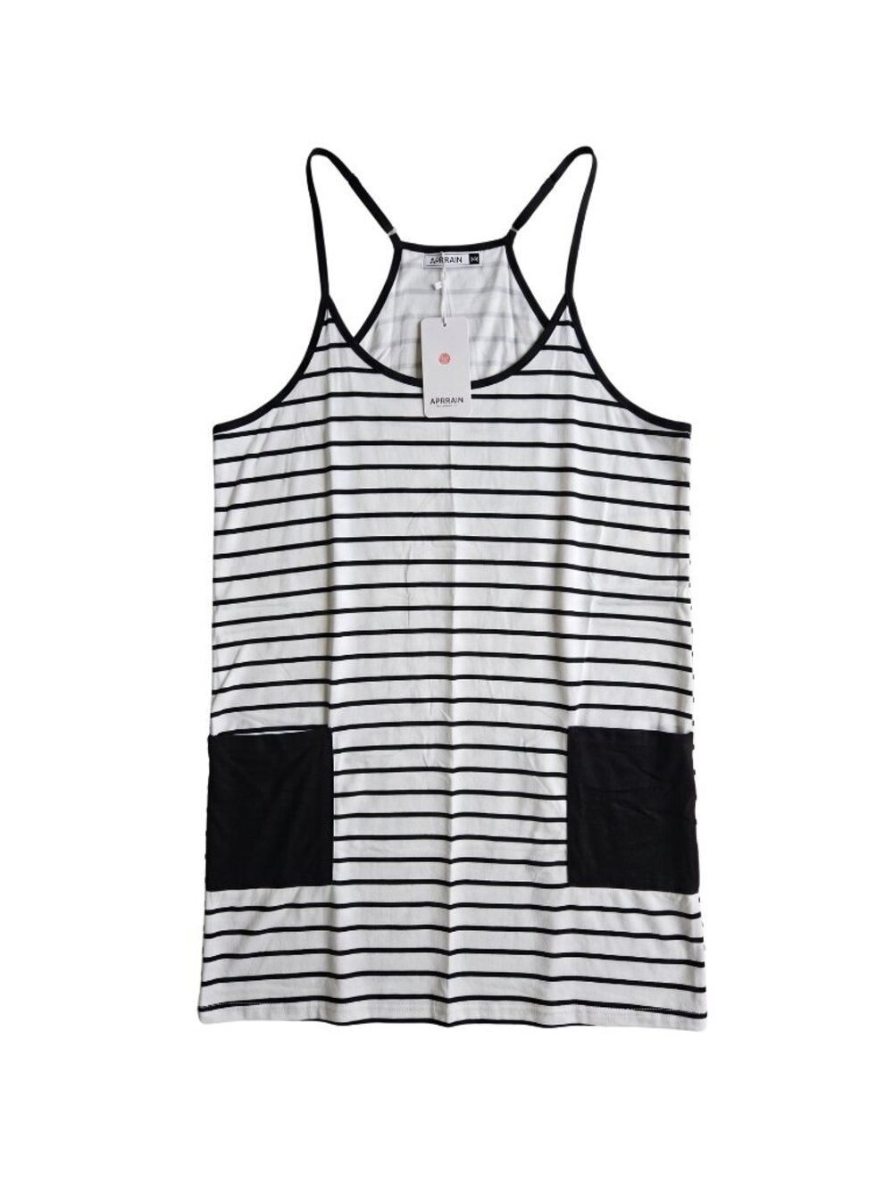 NWT | Aprrain Striped Sleeveless Summer Dress with Pockets 2XL